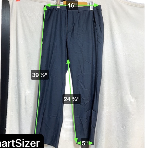 Calvin Klein Men's Trousers/Slacks/Dress Pants Dark Blue Size 34 X 30 - Picture 2 of 7